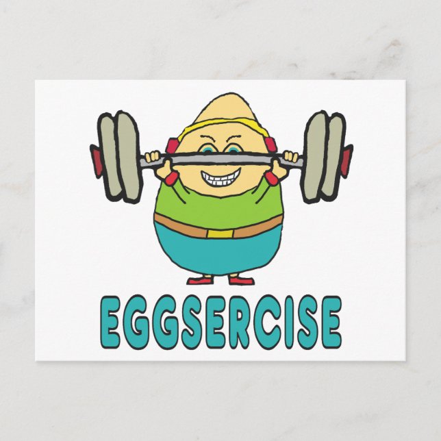 Carte Postale Exercice de jeu d'oeufs Eggsercise (Devant)