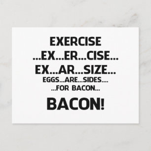 Carte Postale Exercise..BACON