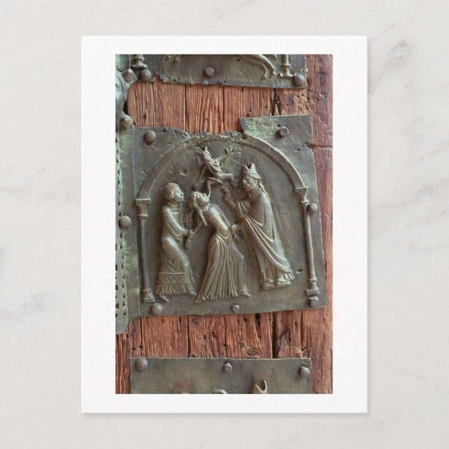 Carte Postale Exorcisme, panneau de la porte droite, 12e (Devant)