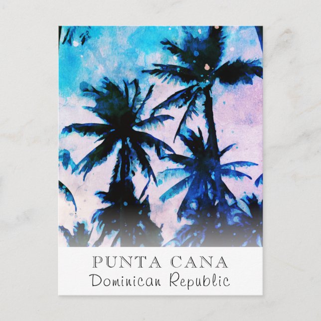 Carte Postale *~* Exotic AP25 Personnaliser Travel Palm Frond (Devant)