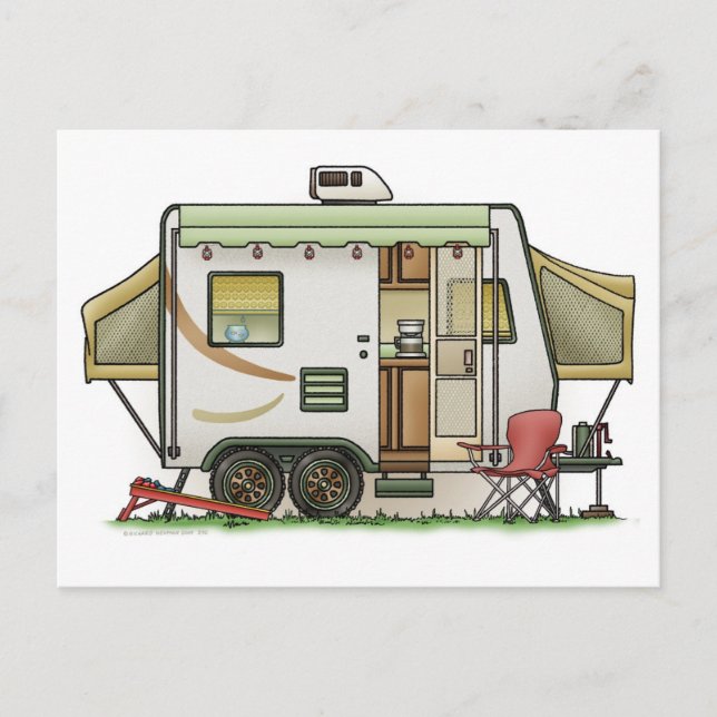 Carte Postale Expandable Hybred Trailer Camper (Devant)