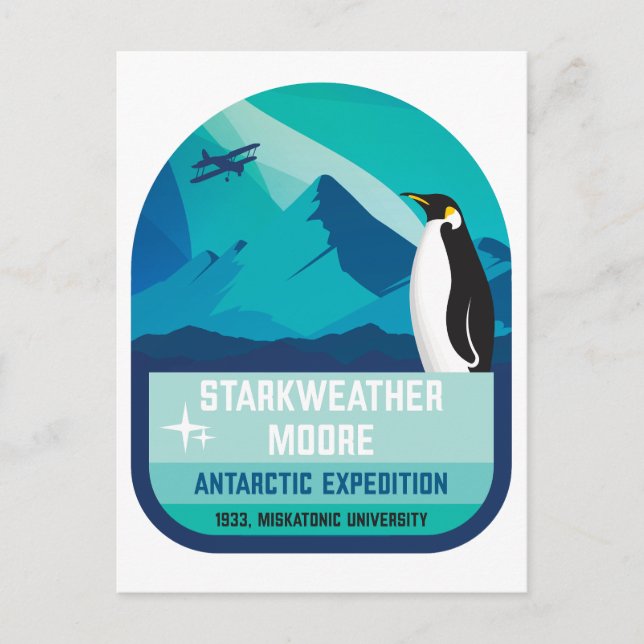 Carte Postale Expédition Antarctique Starkweather-Moore (Devant)