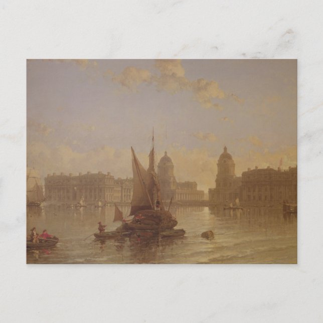 Carte Postale Expédition sur la Tamise à Greenwich (Devant)
