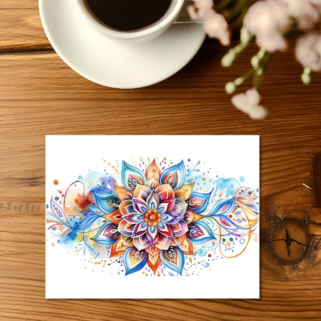 Carte Postale Expériences de Rangoli au quotidien (Créateur téléchargé)