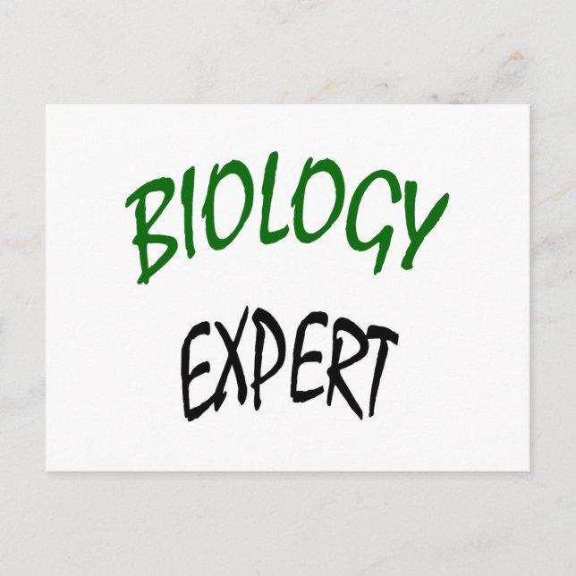 Carte Postale Expert en biologie (Devant)