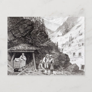 Carte Postale Exploitation minière d'or et d'argent