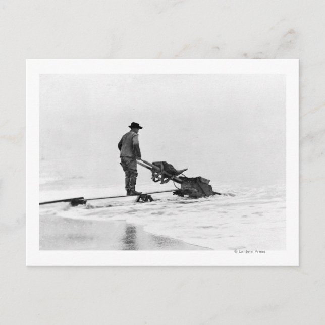 Carte Postale Exploitation minière sur la plage à Nome, Alaska P (Devant)