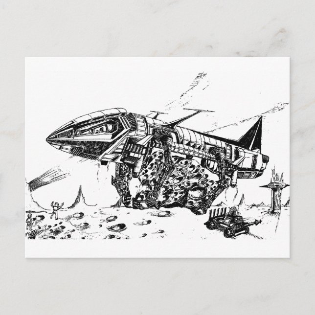 Carte Postale Exploitation spatiale (Devant)