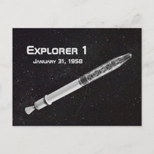 Carte Postale Explorateur 1 satellite