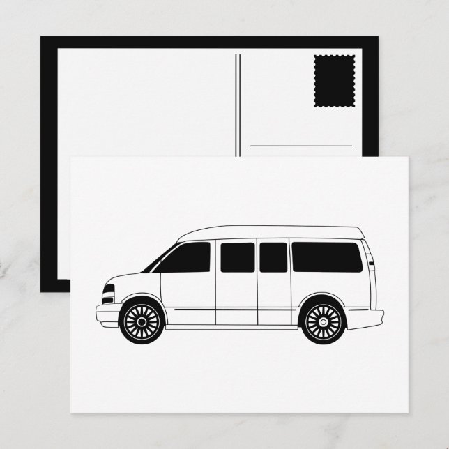 Carte Postale explorateur campervan (Devant / Derrière)
