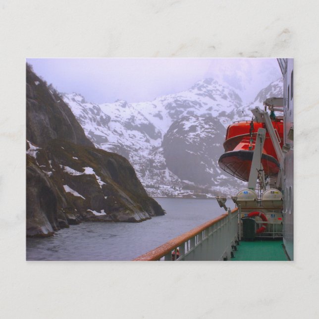 Carte Postale Explorateur intrépide, voyage norvégien (Devant)