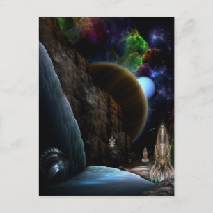 Carte Postale Exploration De L'Art Fractal Spatial