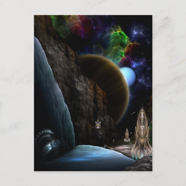 Carte Postale Exploration De L'Art Fractal Spatial (Devant)