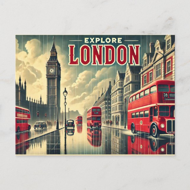 Carte Postale "Explore Londres" (Devant)
