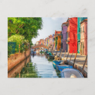 Carte Postale Explorez le charme vibrant de Burano