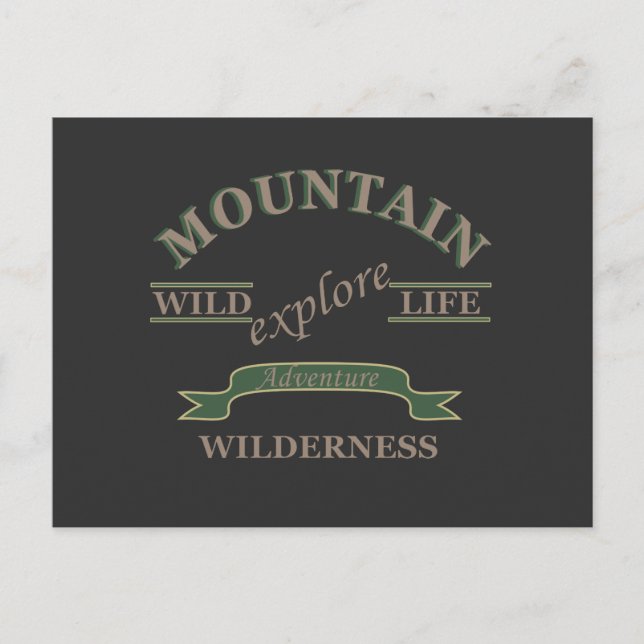 Carte Postale Explorez l'explorateur de nature sauvage (Devant)