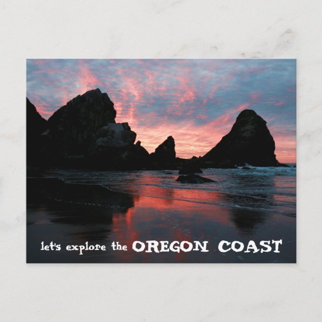 Carte Postale Explorez Oregon Coast Sunrise Harris Beach (Devant)