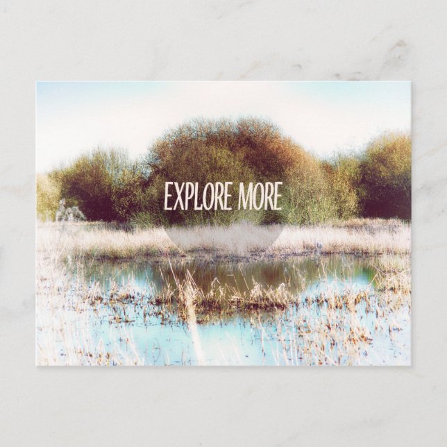 Carte Postale Explorez plus de nature sauvage (Devant)