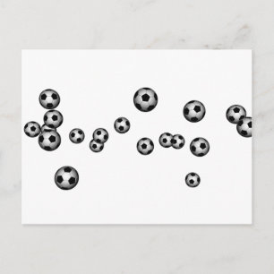 Carte Postale Explosion de balle de football