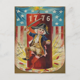 Carte Postale Explosion de pirate de feu Uniforme garçon