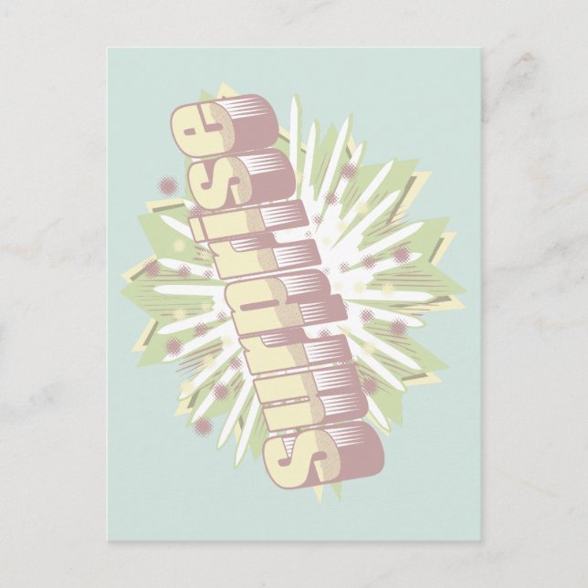 Carte Postale Explosion d'onomatopée surprise (Devant)