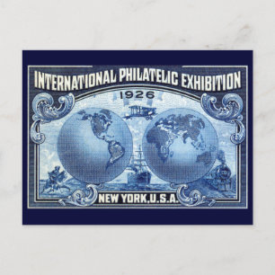 Carte Postale Expo Philatélique Internationale de New York 1926