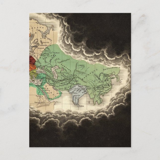 Carte Postale Exposer l'Empire de Kublai Khan 1294 après J.-C. (Devant)