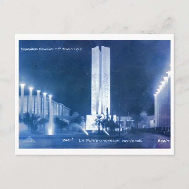 Carte Postale Exposition Coloniale Paris, 1931 Vintage (Devant)