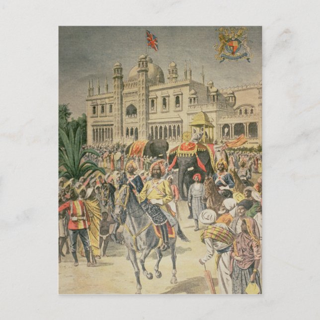 Carte Postale Exposition de 1900 : le pavillon anglo-indien (Devant)