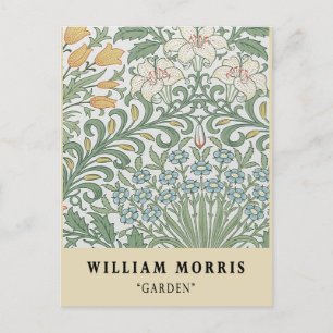 Carte Postale Exposition de jardin vintage William Morris