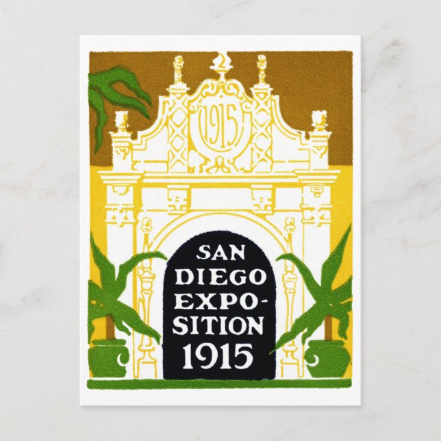 Carte Postale Exposition de San Diego en 1915 (Devant)