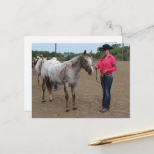 Carte Postale Exposition équine POA et Appaloosa