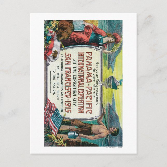 Carte Postale Exposition internationale du Pacifique du Panama (Devant)