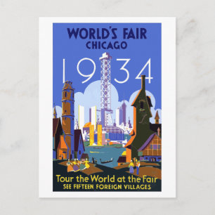 Carte Postale Exposition universelle de Chicago de 1934