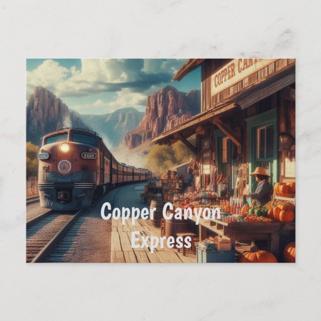 Carte Postale Express de canyon de cuivre (Devant)