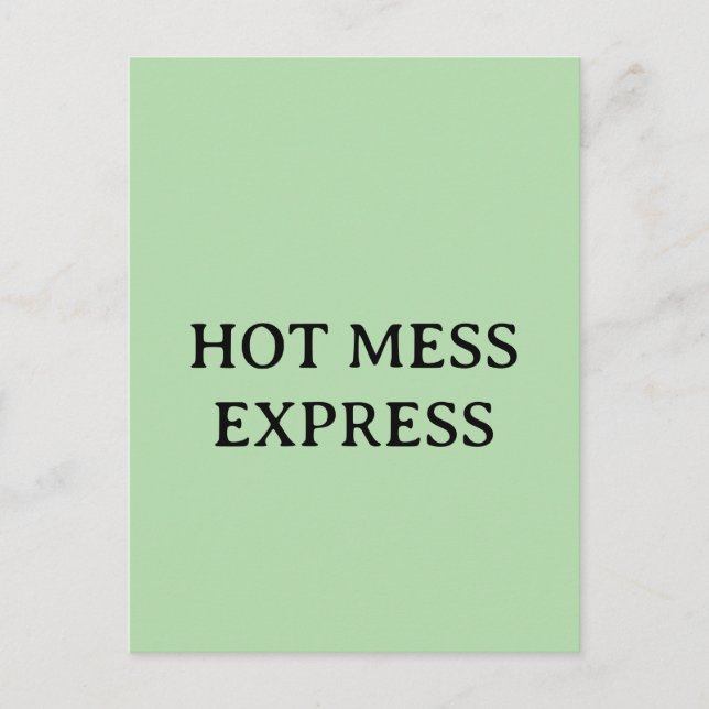 CARTE POSTALE EXPRESS DÉSASTREUX (Devant)