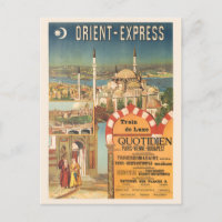 Express d'Orient France Poster vintage années 1910