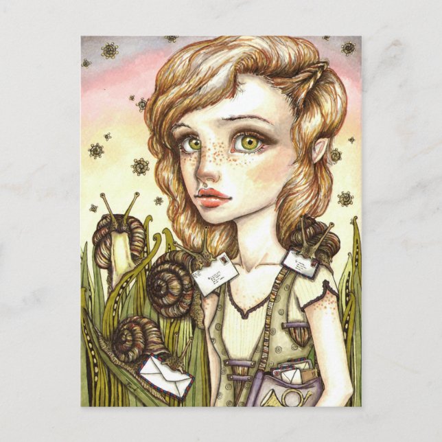 Carte Postale Express Escargot (Devant)