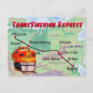 Carte Postale Express transsibérien