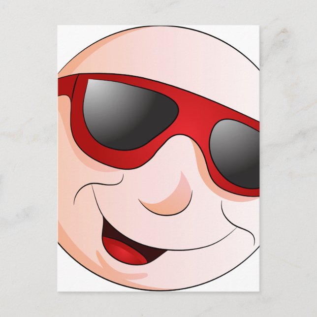 Carte Postale Expression faciale de l'homme Emoji (Devant)