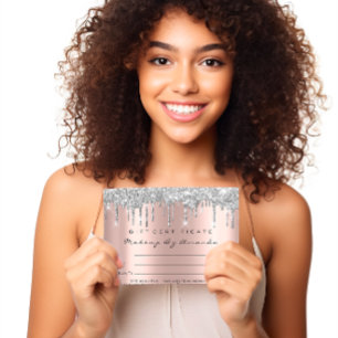 Carte Postale Extension de certificat cadeau Lash Maquillage Spa