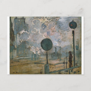 Carte Postale Extérieur de la gare Saint-Lazare (1877)