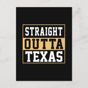Carte Postale Extérieur droit Texas Gold et White