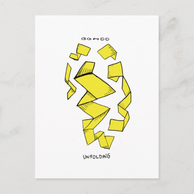 Carte Postale Extérieur/Intérieur. Un Abstrait. (Devant)