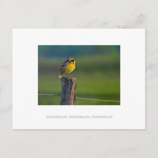 Carte Postale Externaliser, Externaliser, Externaliser