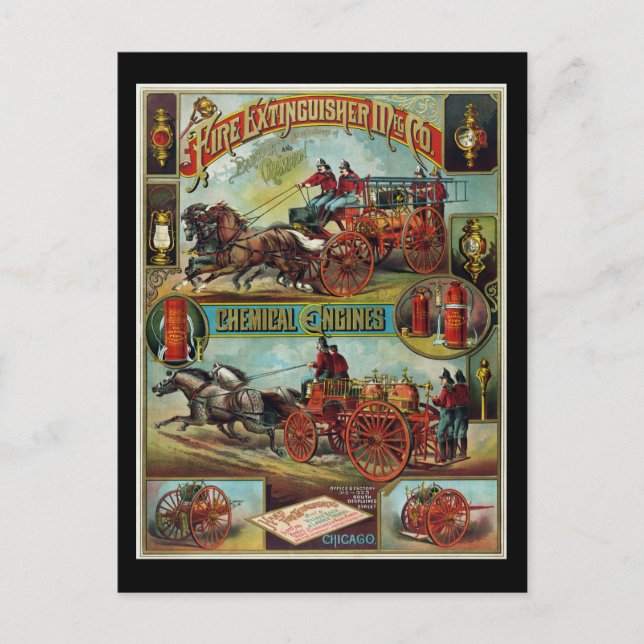 Carte Postale Extincteur de feu Mfg. Co. (Devant)