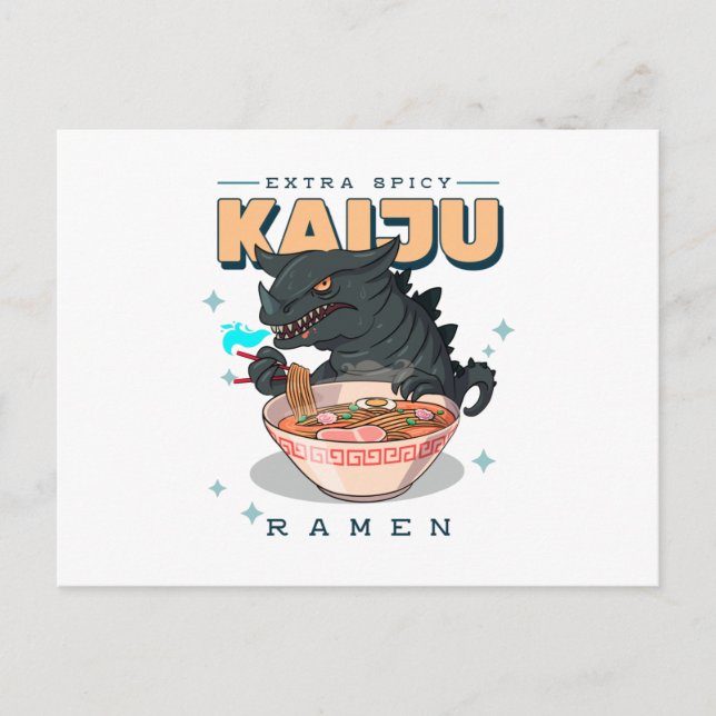Carte Postale Extra Spicy - Kaiju Ramen - Fans Ramen (Devant)