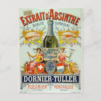 Carte Postale Extrait d'Absinthe Poster Art
