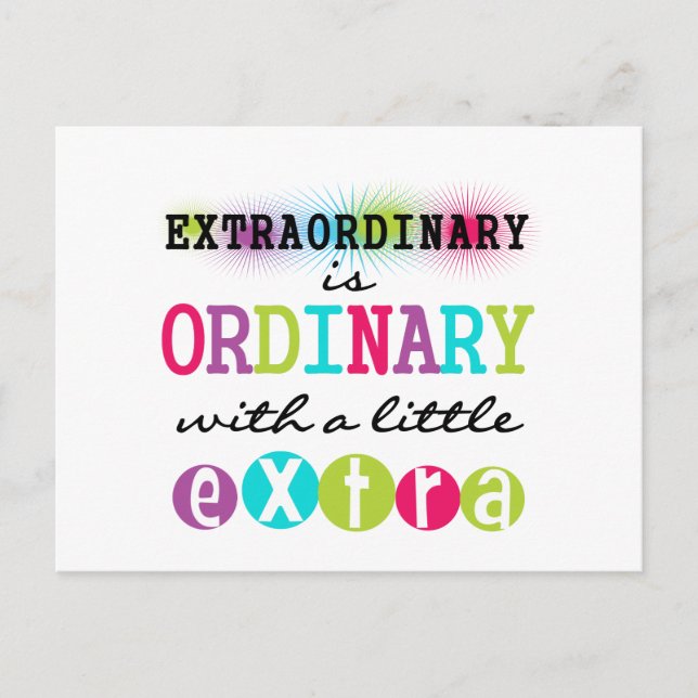 Carte Postale Extraordinaire (Devant)