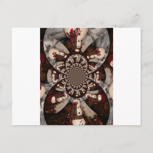 Carte Postale Extraordinaire Snowman (Devant)